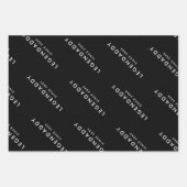 Legendaddy für legendäre Vater, einfach minimalist Geschenkpapier Set (Vorderseite 2)