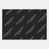 Legendaddy für legendäre Vater, einfach minimalist Geschenkpapier Set (Vorderseite)