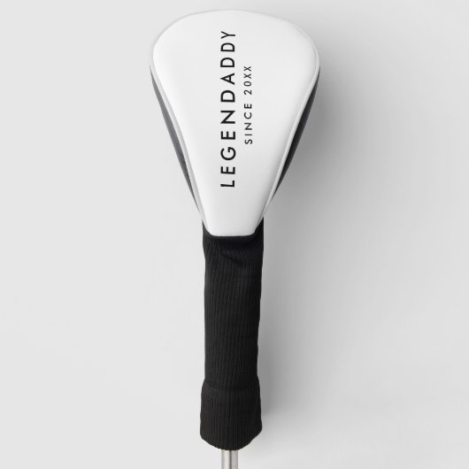 Legendaddy für legendäre Vater, einfach minimalist Golf Headcover (Vorderseite)