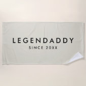 Legendaddy für legendäre Vater, einfach minimalist Strandtuch (Vorderseite)
