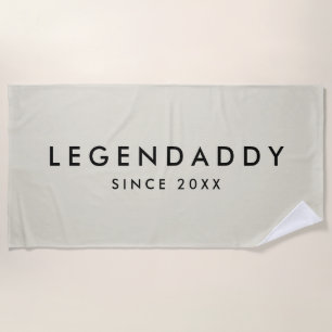 Legendaddy für legendäre Vater, einfach minimalist Strandtuch