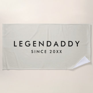 Legendaddy für legendäre Vater, einfach minimalist Strandtuch
