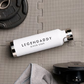 Legendaddy für legendäre Vater, einfach minimalist Trinkflasche