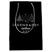 Legendaddy für legendäre Vater - Minimalistische W Mittlere Geschenktüte (Vorderseite)