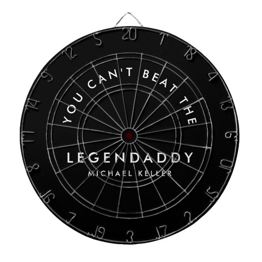 Legendaddy für legendäre Vater Spaß minimalistisch Dartscheibe (vorne)
