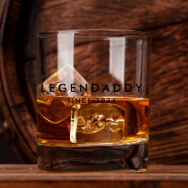 Legendaddy seit für den legendären Vater Minimalis Whiskyglas
