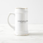 Legendaddy seit für legendäre Vater minimalistisch Bierglas (Links)
