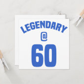 Legendär 60. Geburtstag Karte (Vorderseite/Rückseite Beispiel)
