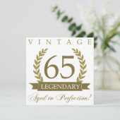 Legendär 65. Geburtstag Karte (Stehend Vorderseite)