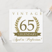 Legendär 65. Geburtstag Karte (Vorderseite/Rückseite Beispiel)