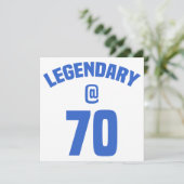 Legendär 70. Geburtstag Karte (Stehend Vorderseite)