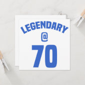 Legendär 70. Geburtstag Karte (Vorderseite/Rückseite Beispiel)