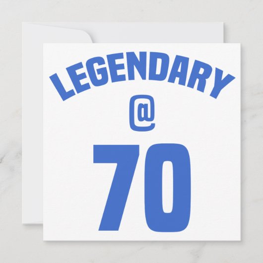 Legendär 70. Geburtstag Karte (Vorderseite)