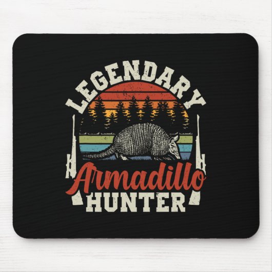 Legendär Armadillo Jäger Jäger Geschenk Mousepad (Vorne)