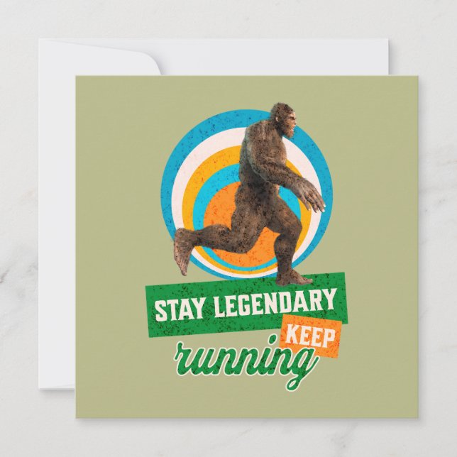 Legendär bleibe, Behaltend Funny Bigfoot (Vorderseite)