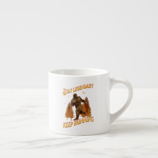 Legendär bleibe, Behaltend Funny Bigfoot Espressotasse (Rechts)