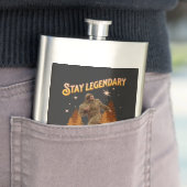 Legendär bleibe, Behaltend Funny Bigfoot Flachmann (Beispiel)
