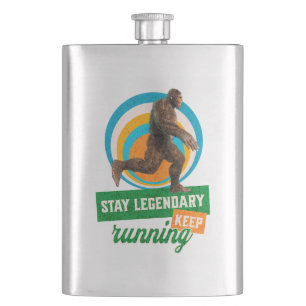 Legendär bleibe, Behaltend Funny Bigfoot Flachmann