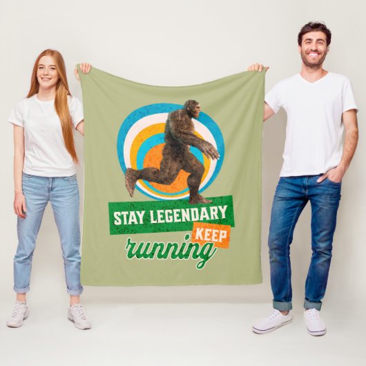 Legendär bleibe, Behaltend Funny Bigfoot Fleecedecke (Beispiel)