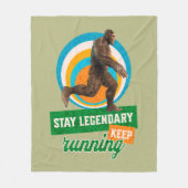 Legendär bleibe, Behaltend Funny Bigfoot Fleecedecke (Vorderseite)