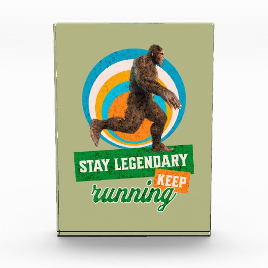 Legendär bleibe, Behaltend Funny Bigfoot Fotoblock (Vorderseite)