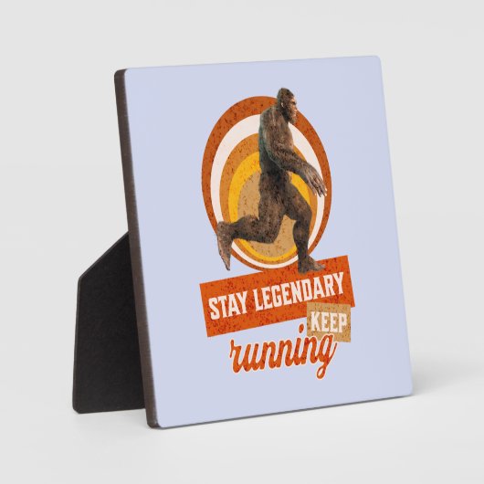 Legendär bleibe, Behaltend Funny Bigfoot Fotoplatte (Vorderseite)