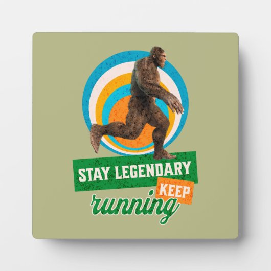 Legendär bleibe, Behaltend Funny Bigfoot Fotoplatte (Vorderseite)