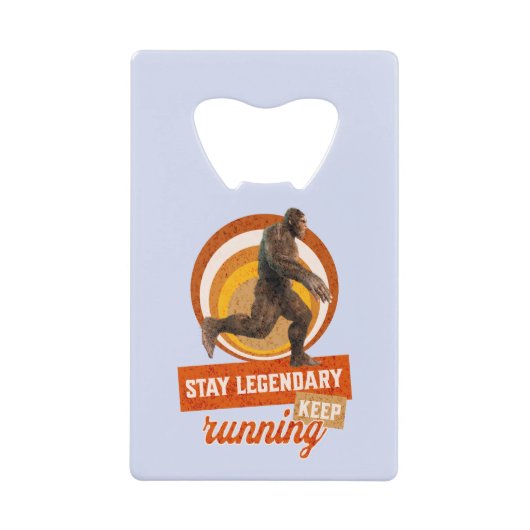 Legendär bleibe, Behaltend Funny Bigfoot Geldbeutel Flaschenöffner (Vorderseite)