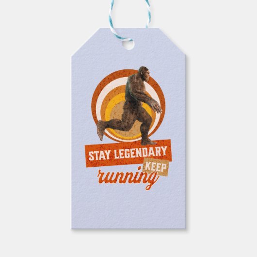 Legendär bleibe, Behaltend Funny Bigfoot Geschenkanhänger (Vorderseite)