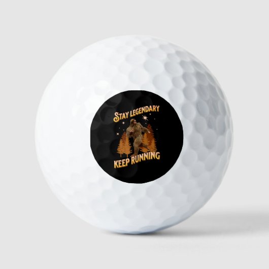 Legendär bleibe, Behaltend Funny Bigfoot Golfball (Vorderseite)