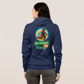 Legendär bleibe, Behaltend Funny Bigfoot Hoodie (Schwarz voll)