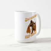 Legendär bleibe, Behaltend Funny Bigfoot Kaffeetasse (VorderseiteRechts)