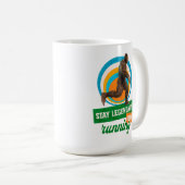 Legendär bleibe, Behaltend Funny Bigfoot Kaffeetasse (VorderseiteRechts)