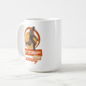 Legendär bleibe, Behaltend Funny Bigfoot Kaffeetasse (Vorderseite Links)
