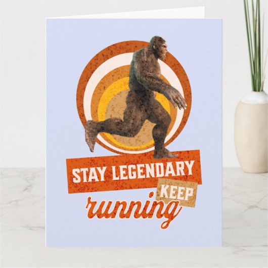 Legendär bleibe, Behaltend Funny Bigfoot Karte (Vorderseite)