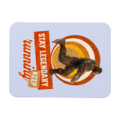 Legendär bleibe, Behaltend Funny Bigfoot Magnet (Horizontal)