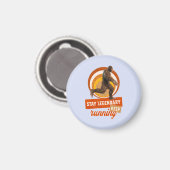 Legendär bleibe, Behaltend Funny Bigfoot Magnet (Vorderseite/Rückseite)