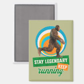 Legendär bleibe, Behaltend Funny Bigfoot Magnet (Vorderseite/Rückseite)