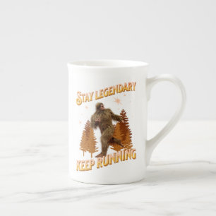 Legendär bleibe, Behaltend Funny Bigfoot Porzellantasse
