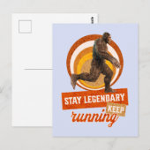 Legendär bleibe, Behaltend Funny Bigfoot Postkarte (Vorne/Hinten)