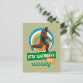 Legendär bleibe, Behaltend Funny Bigfoot Postkarte (Stehend Vorderseite)