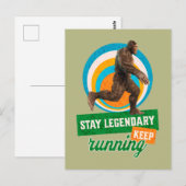 Legendär bleibe, Behaltend Funny Bigfoot Postkarte (Vorne/Hinten)