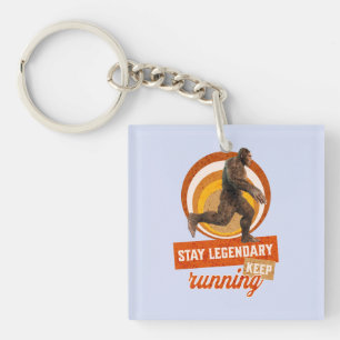 Legendär bleibe, Behaltend Funny Bigfoot Schlüsselanhänger