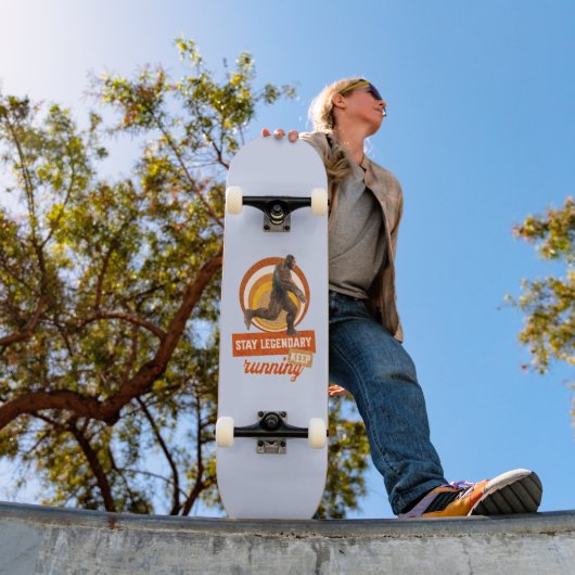 Legendär bleibe, Behaltend Funny Bigfoot Skateboard (Außen 1)