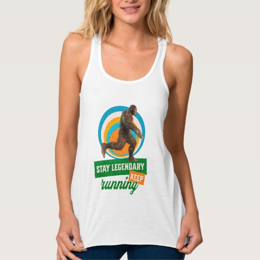 Legendär bleibe, Behaltend Funny Bigfoot Tank Top (Vorderseite)