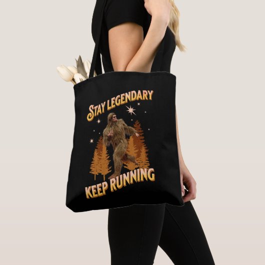 Legendär bleibe, Behaltend Funny Bigfoot Tasche (Von Nahem)