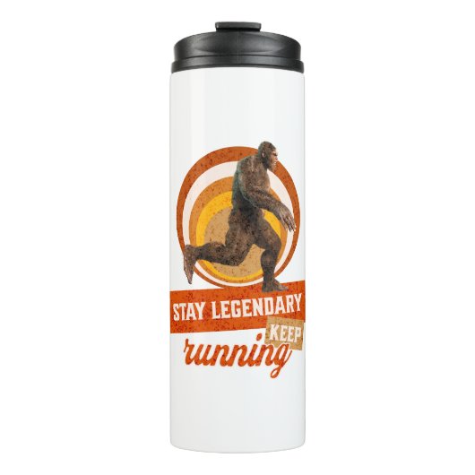 Legendär bleibe, Behaltend Funny Bigfoot Thermosbecher (Vorderseite)