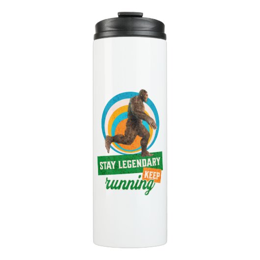 Legendär bleibe, Behaltend Funny Bigfoot Thermosbecher (Vorderseite)