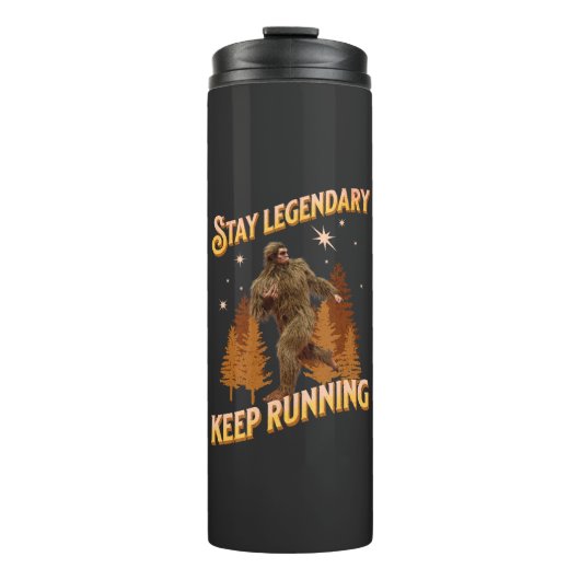Legendär bleibe, Behaltend Funny Bigfoot Thermosbecher (Vorderseite)