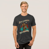 Legendär bleibe, Behaltend Funny Bigfoot Tri-Blend Shirt (Vorderseite voll)